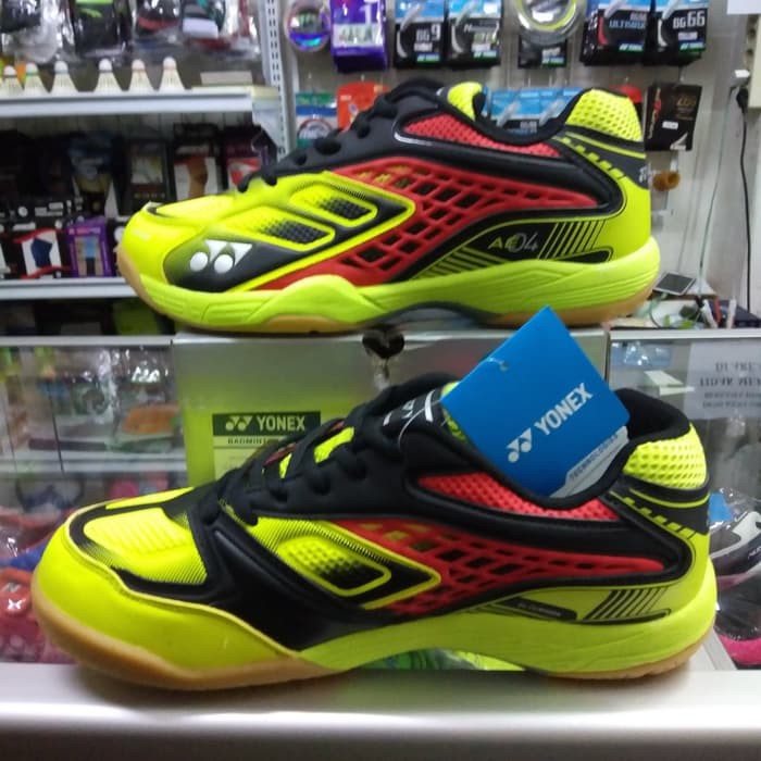 Sepatu Badminton Original Yonex AE04 Neon Lime/Black/Red