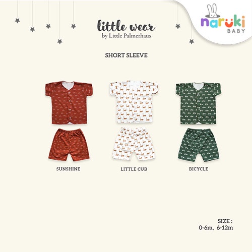 Little Palmerhaus Little Wear Short Sleeve Piyama Bayi Setelan Bayi