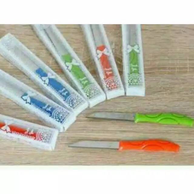 Pisau unik - souvenir pisau kemasan mika motif souvenir pernikahan murah pisau buah