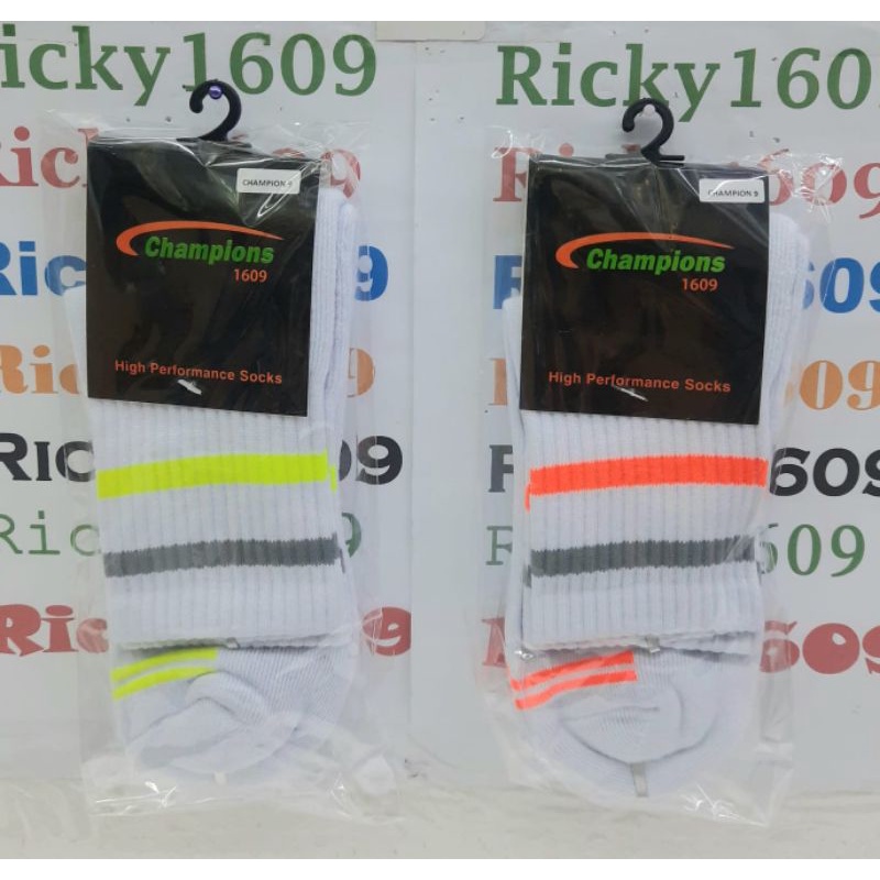 KAOS KAKI OLAH RAGA CHAMPIONS1609 Champion 9 - HIGH PERFORMANCE SOCKS - ANTI SLIP TIDAK LICIN - BAHA