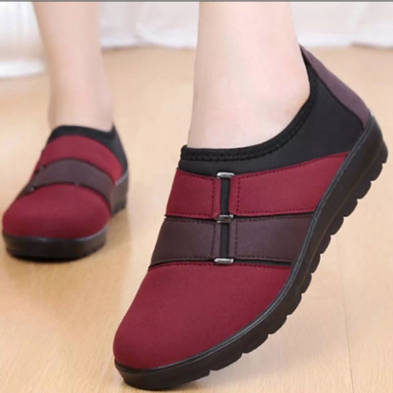 Sepatu Wanita Qingshui Anti Selip Sport Kasual sneaker