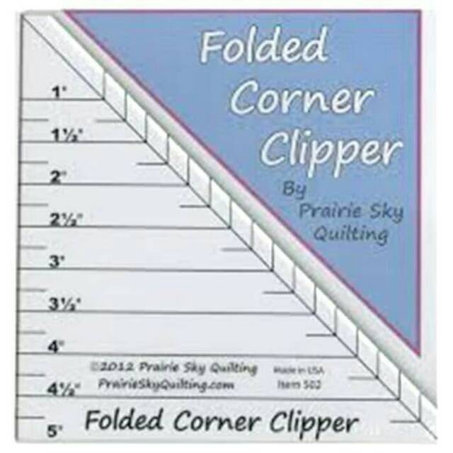 Folded Corner Clipper - Penggaris Jahit Pembuat Pola Lipatan Tepi Kain FCC-01