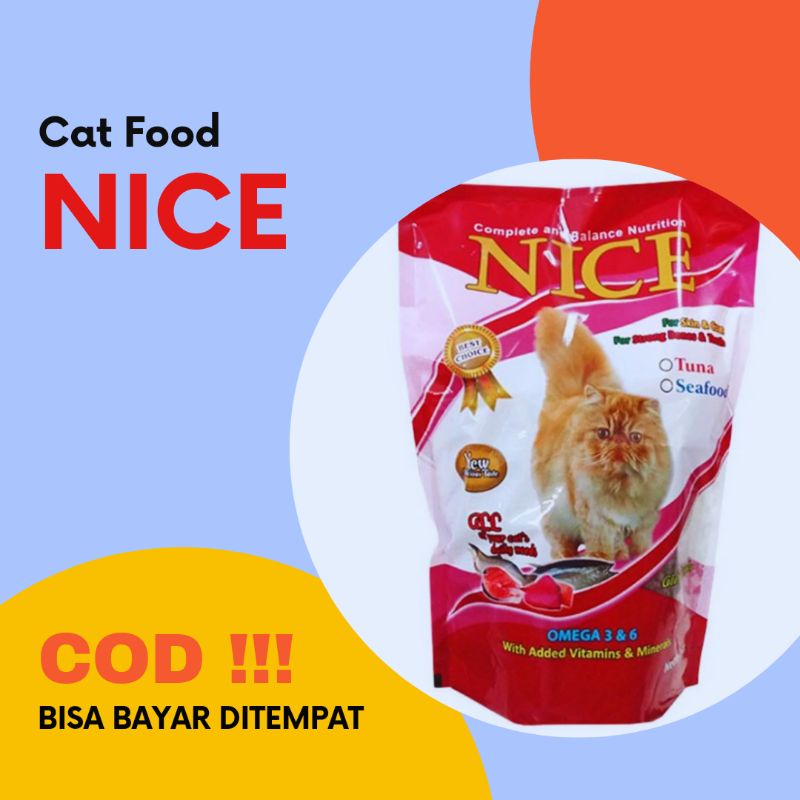 NICE MAKANAN KUCING 1 KG / nice 1kg / Pakan kucing nice 1 kg / petshop pati purwodadi solo semarang 