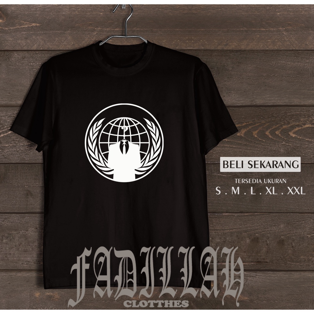 KAOS BAJU ANONYMOUS KAOS HACKER