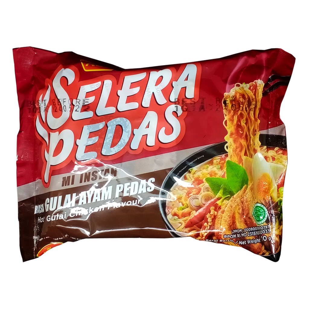 

Mi Instan ABC Selera Pedas Rasa Gulai Ayam Pedas 70g