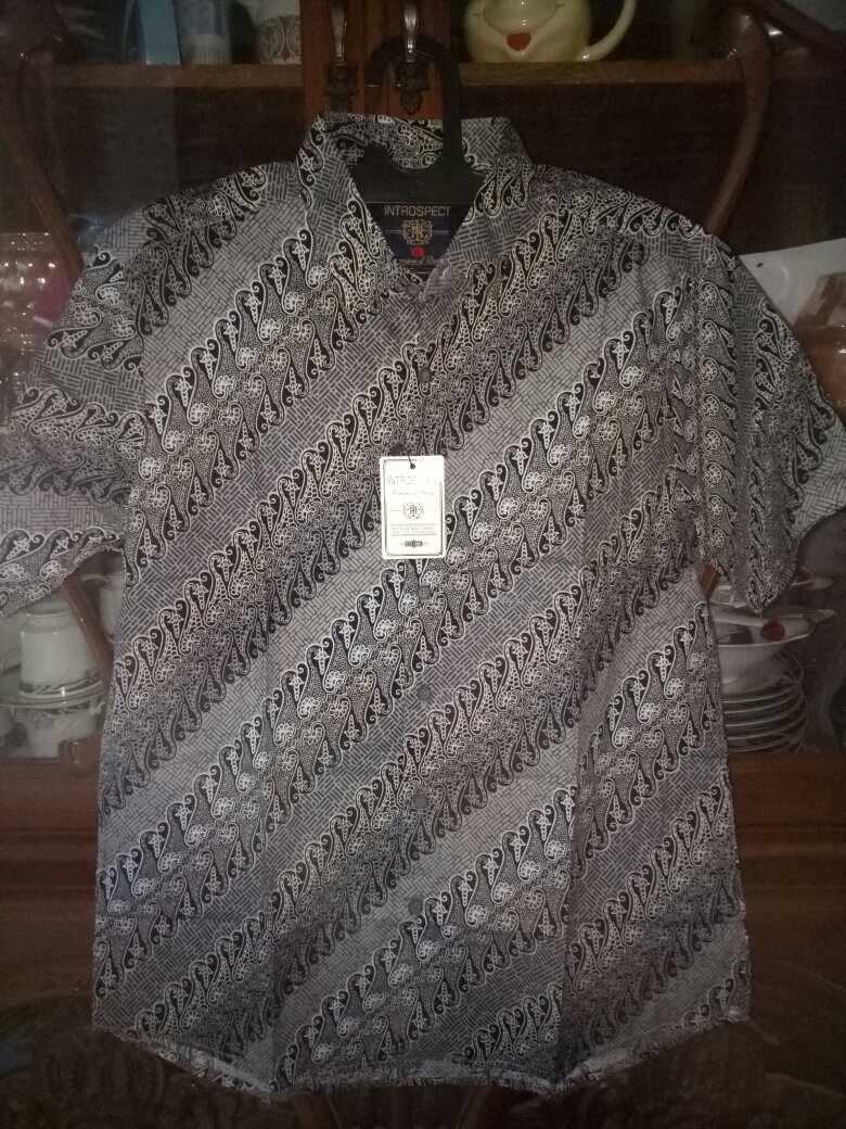 (bisa Cod) Terbaru Kemeja Batik Pria Introspect