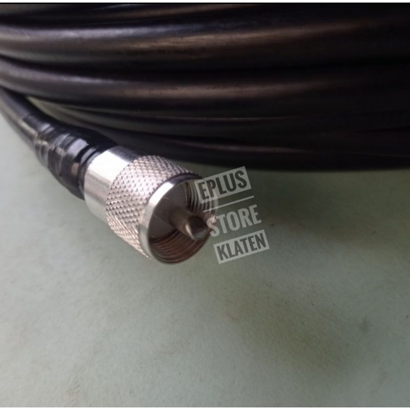 Kabel Pemancar HT RIG siap pakai RG8 20m sudah terpasang konektor high quality