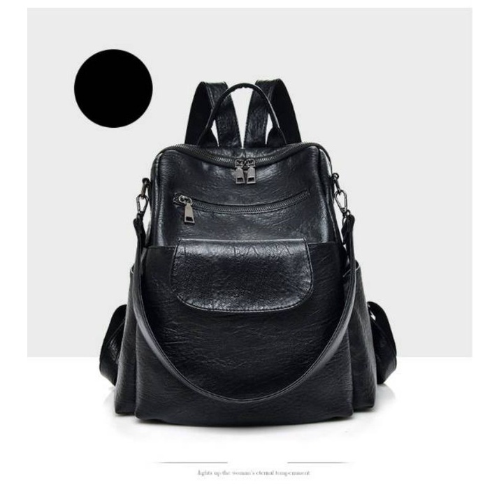 Tas Wanita kulit sintetis Backpack laptop kulit sintetis Backpack laptop kuliah umum