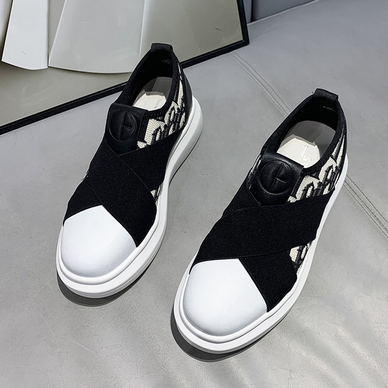 SS2226 Sepatu Wanita Slip On Fashion Import Polos And Motif Flat Shoes Ready Jakarta Bisa COD (NO BOX)