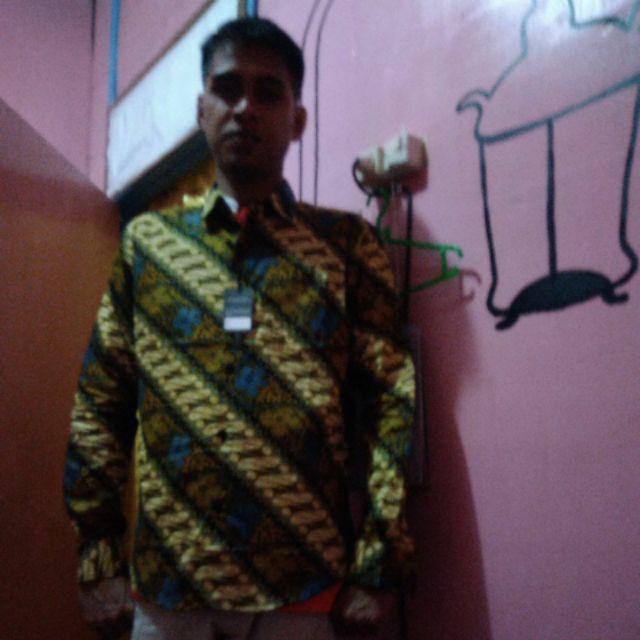 Odza Batik Anak Mudah Lengan Panjang Slim Fit Pria Modern