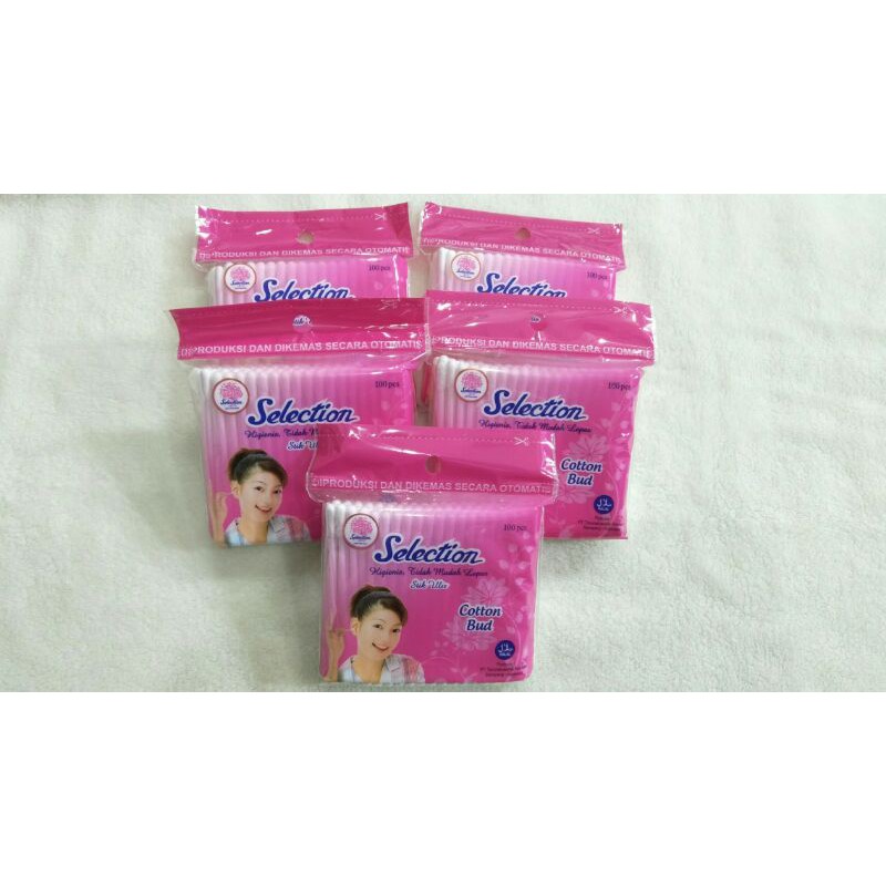 CUTTON BUD ISI 100PC/KOREK KUPING/SELECTION/KOREK TELINGA/STIK ULIR/PEMBERSIH KUPING/KAPAS COTTON BUD