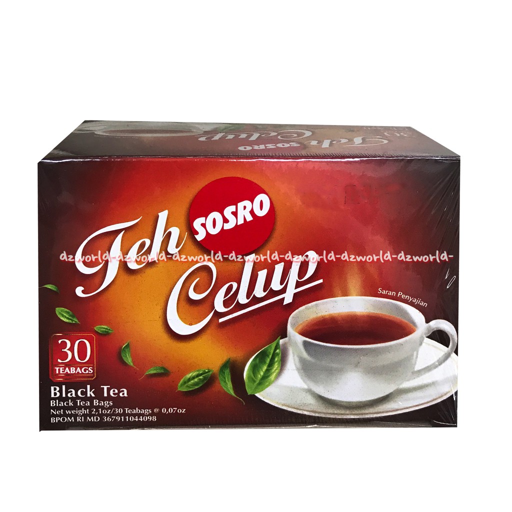 Teh Sosro Celup Black Tea 30tea Bags Teh Dari Daun Hitam Pilihan Teh Hitam Teh Botol Sosro Celup