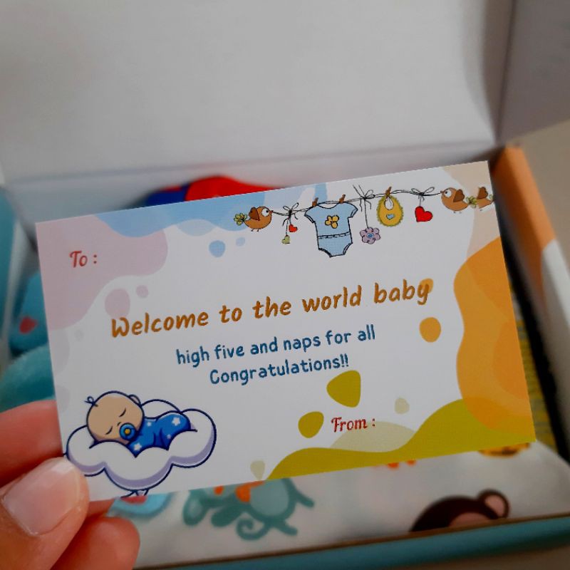 Kartu ucapan ulang tahun /welcome baby/Happy birthday - Gift Card