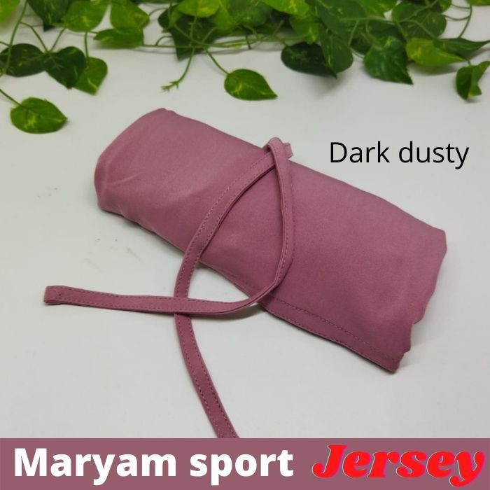 HIJAB SPORT MENUTUP DADA JILBAB INSTAN JERSEY NON PET KERUDUNG BERGO SPORT JERSEY