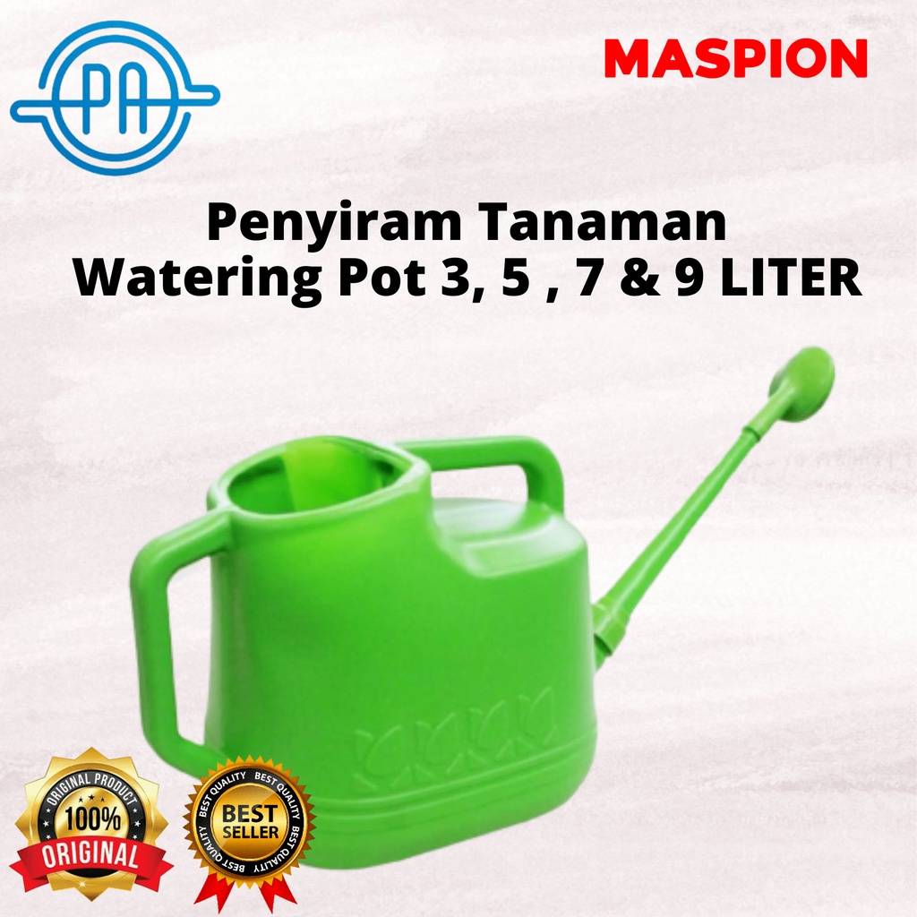 Alat Penyiram Tanaman MASPION / Gembor / Watering Pot 3, 5 , 7 &amp; 9 LITER