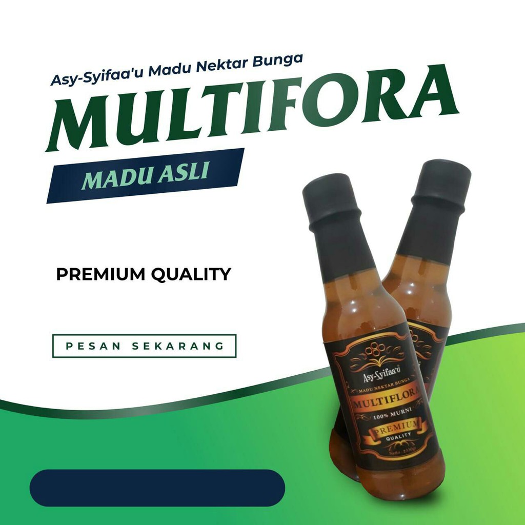 

[PREMIUM] Madu Nektar Multiflora Asy Syifaau | Madu | Madu Asli | Madu Murni | Madu Murni Asli