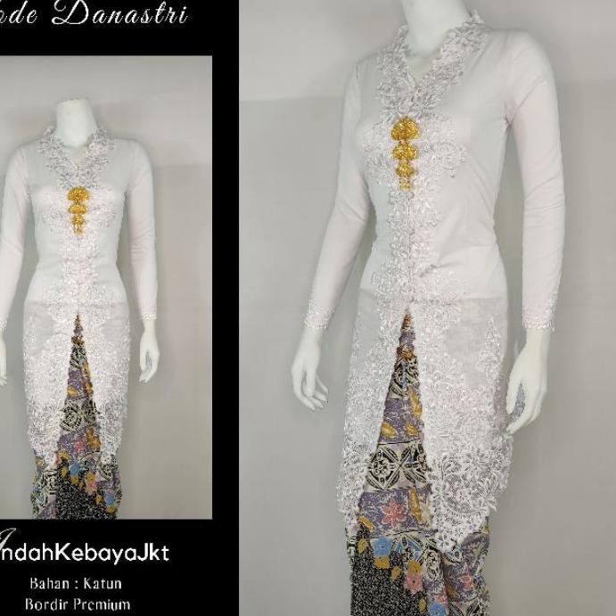 ◘ Abaya Kebaya Encim Modern Muslim Hijab Murah Bahan Katun ☝