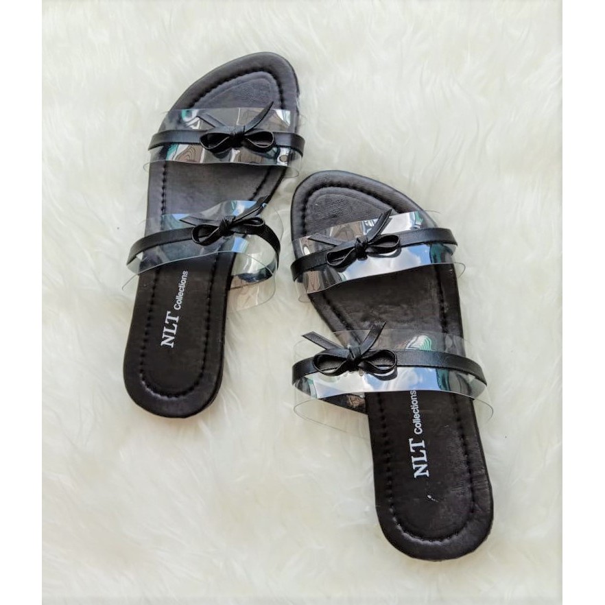 NunuLisaTan CINDERELLA - Terbaru Sandal Sendal Teplek Murah Hitam mocca pink