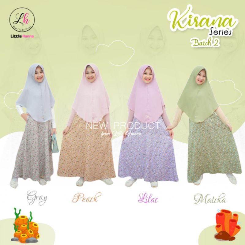 [Zazy Shop] Gamis anak/gamis remaja Kirana by Little Hanna