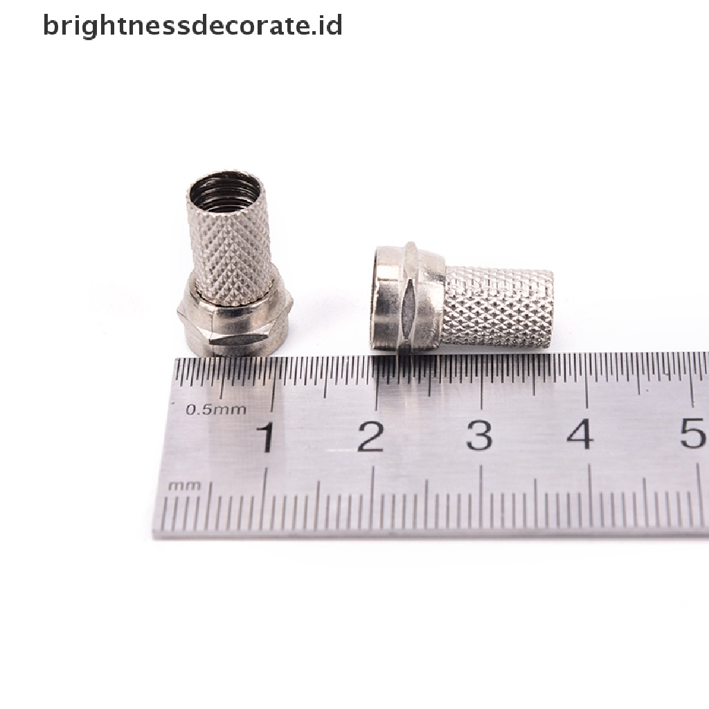 10pcs Rg6 F Satelit Tv Konektor Plug Coax Aerial