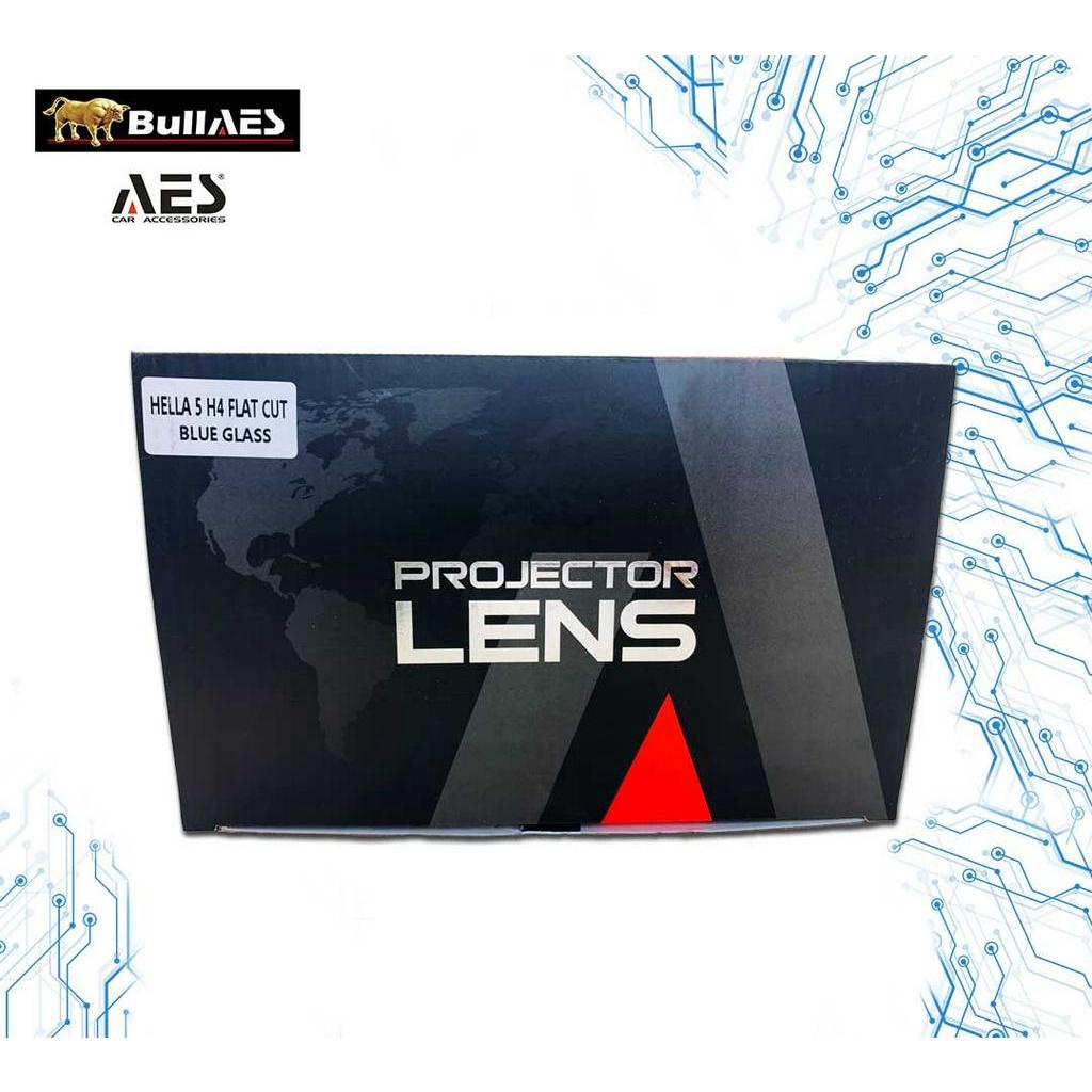 LENSA Projector HELLA BLUELENS 3 Inchi H4 MERK AES TERBAIK Flat