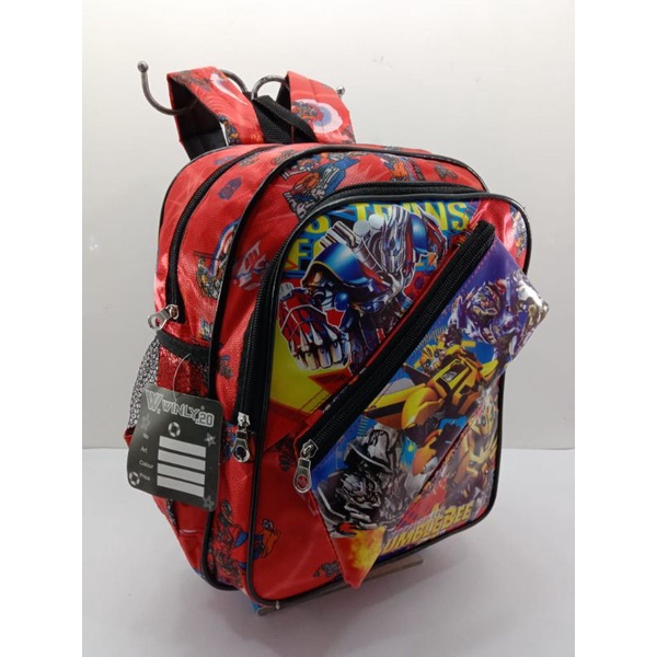 Ransel Sekolah Paud/ TK / SD kecil Willy+ Dompet 13inch