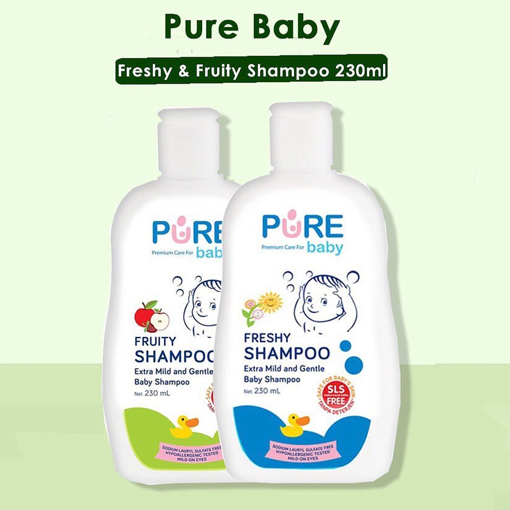 Pure Baby Shampoo 230ml Fruity Freshy Shampo Bayi