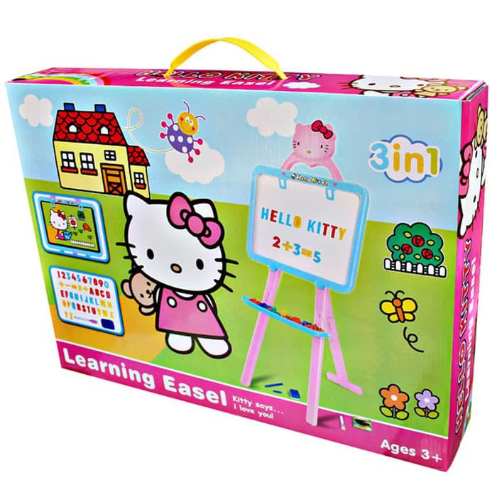 

Terbaru Learning Easel Hello Kitty 3677F - Papan Tulis 3 In 1 Hello Kitty Asli