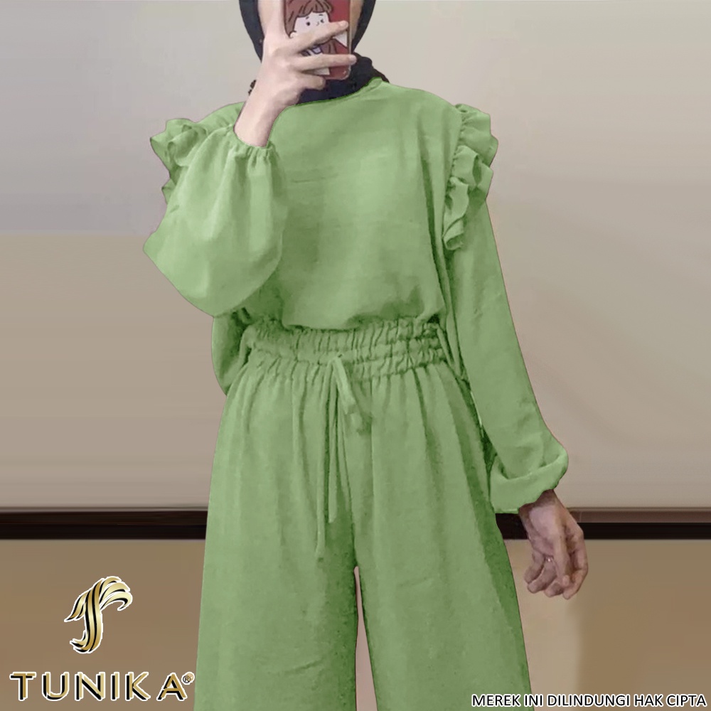 Baju Setelan Wanita Kekinian - One set Wanita - Setelan Tunik - Set Rubas - Tunika-5