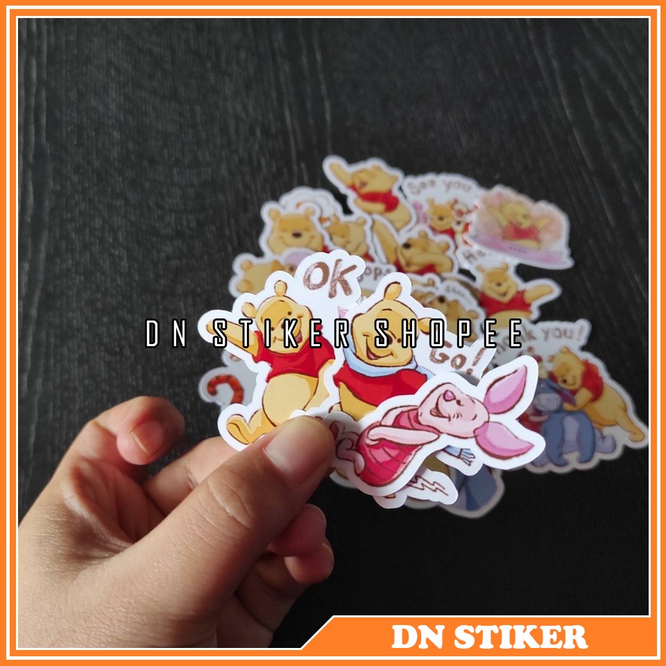 

stiker winny the pooh stiker kertas karakter winny the pooh 19 pcs stiker aksesoris