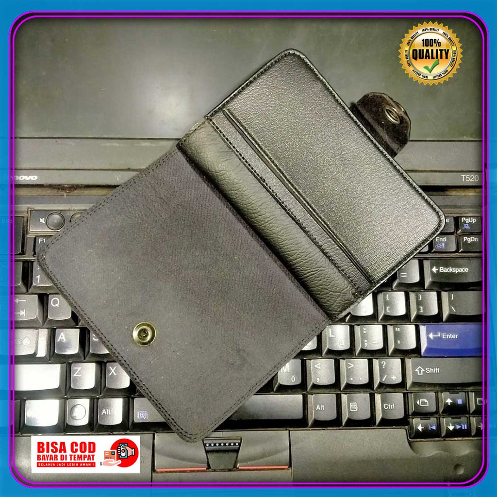 dompet cowok kekinian amt 34 kancing keren kasual best seller