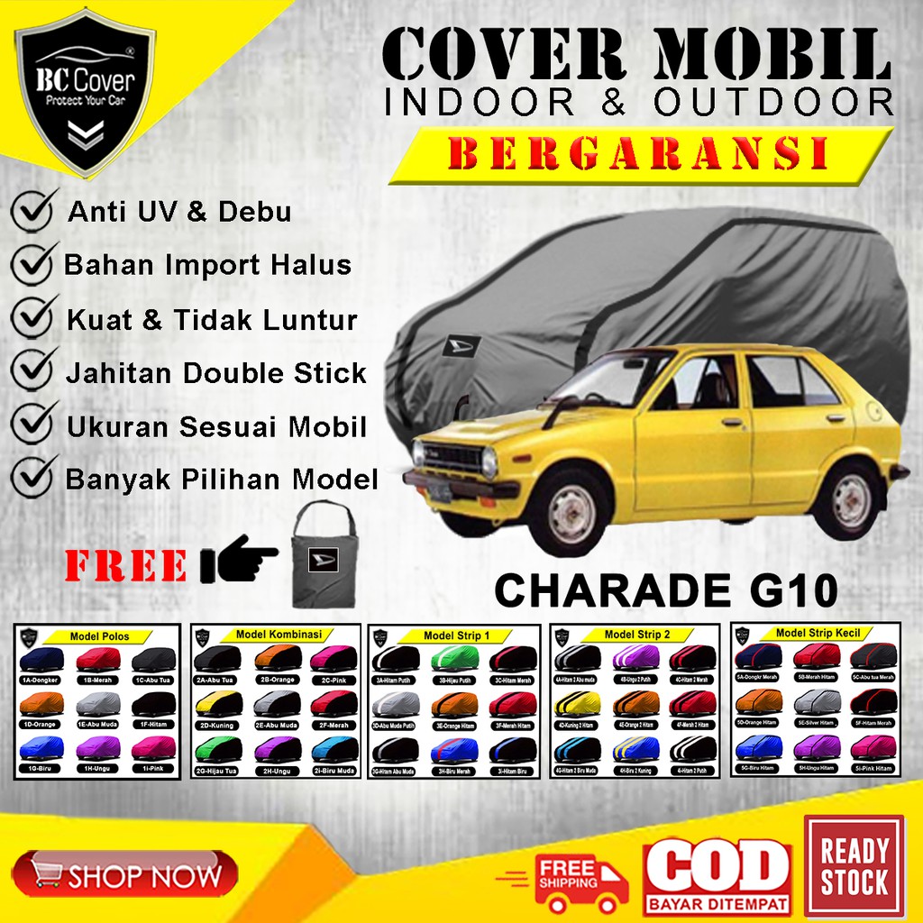 Cover Mobil Daihatsu Charade G10, Sarung Mobil Charade G10, Tutup Mantel Selimut Pelindung Jas Mantol Kerudung Penutup Selimut Charade G10 Outdoor