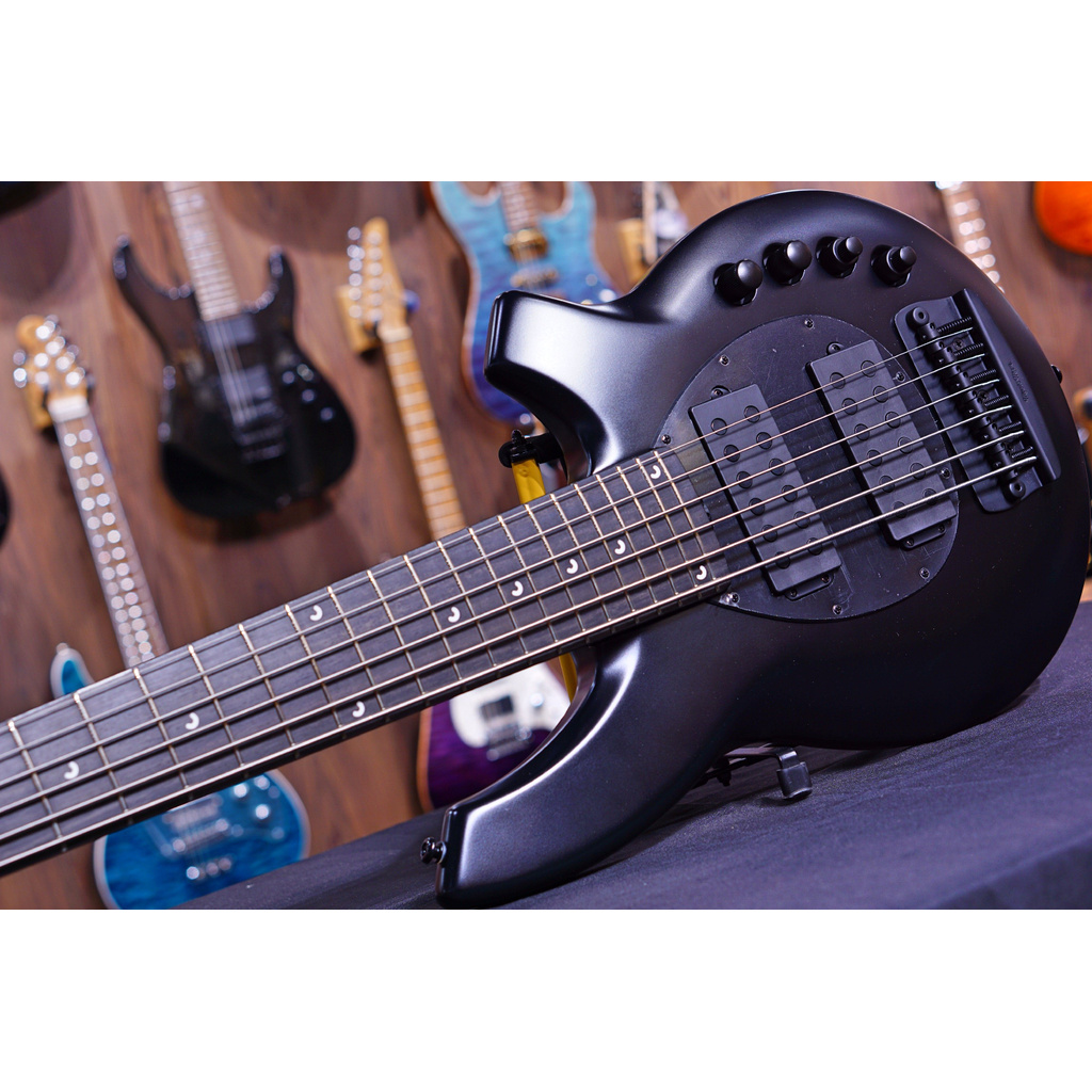 Ernie Ball Music Man Bongo 6 Bass Guitar - Stealth black F91454