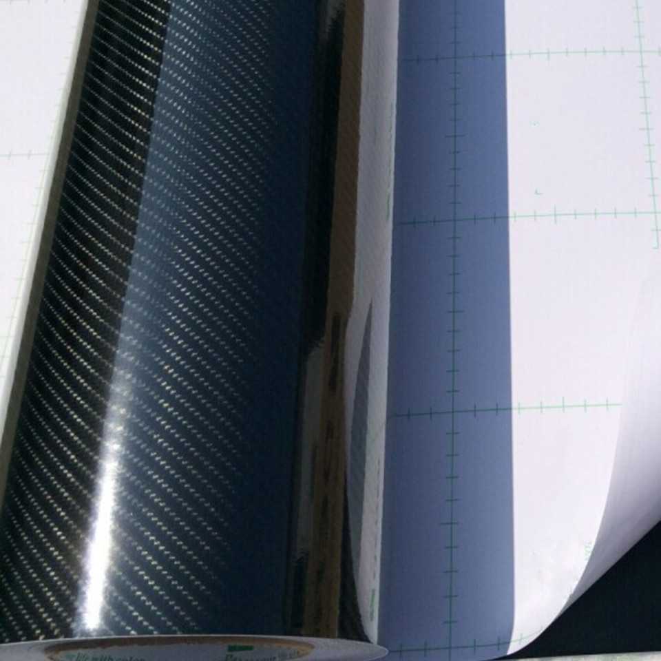 Karlor Car Stiker Vinyl Carbon Fiber 5D Multifungsi 152 x 10 CM TAA749-Hitam