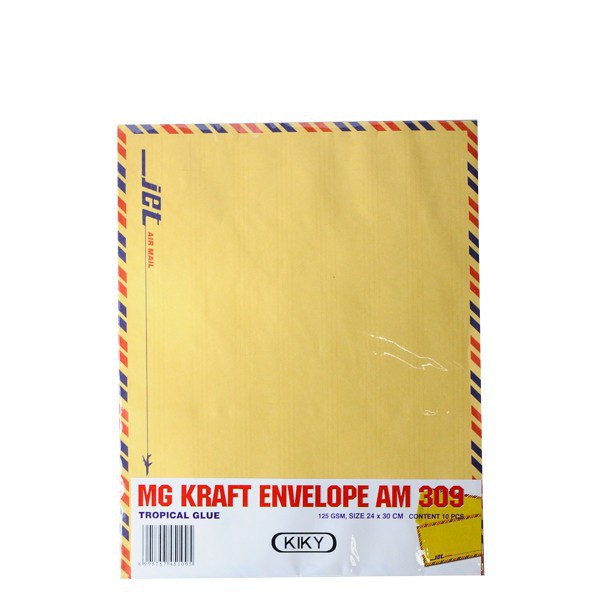 

Amplop Coklat KIKY Air Mail 309 Size 24 x 30 cm (10 pcs / pak)