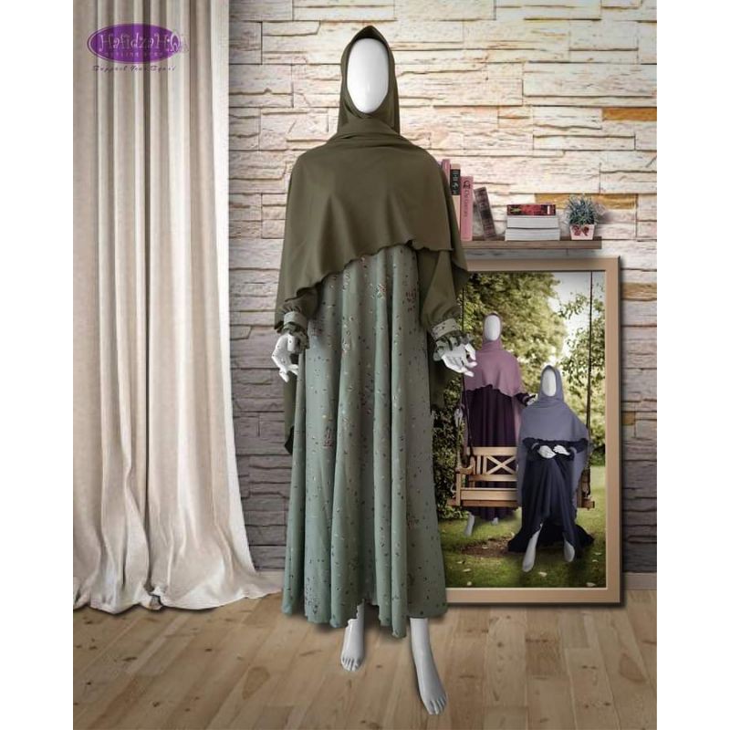 Set gamis Rumah Hafidzah (RH) edisi BMF