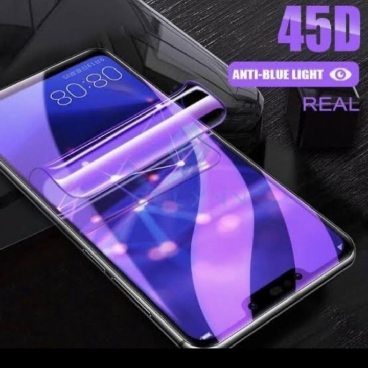 SAMSUNG A12 SAMSUNG M12 ANTI GORES HYDROGEL MATTE BLUE ANTI MINYAK FRONT SCREEN GUARD JELL PELINDUNG LAYAR FULL COVER
