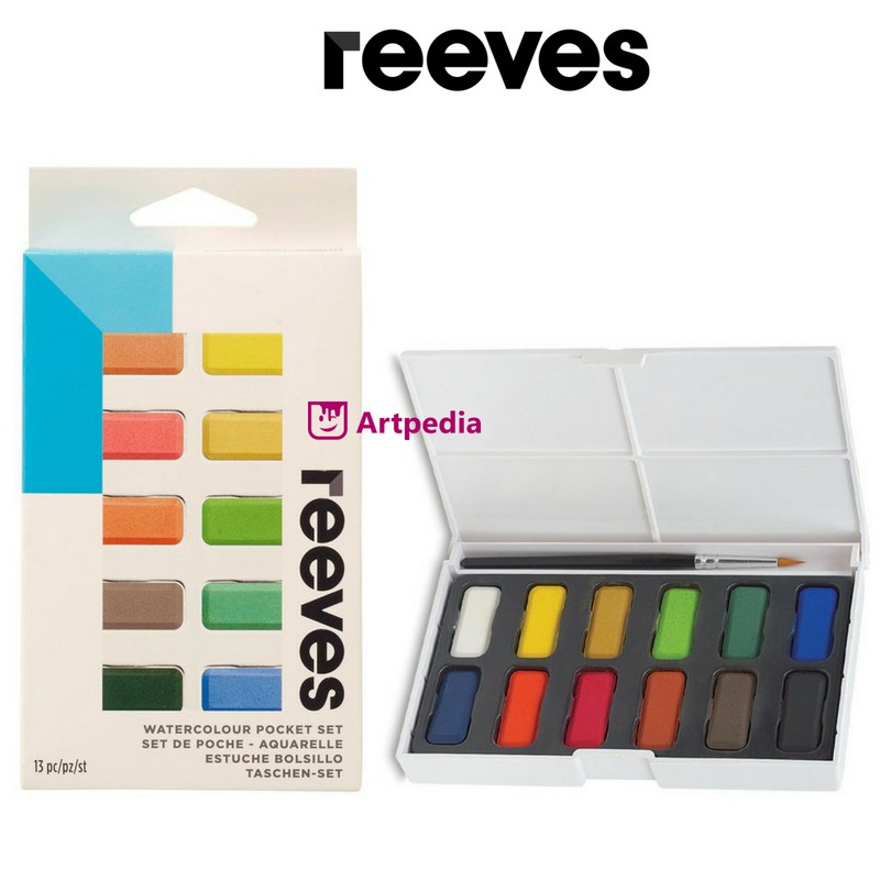 Reeves WaterColour 12 Pocket Set - Cat Air Set Poket / Water colour