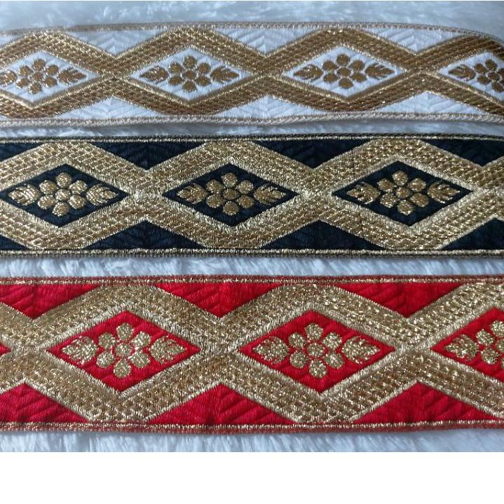 Review renda india bordir pita emas besar