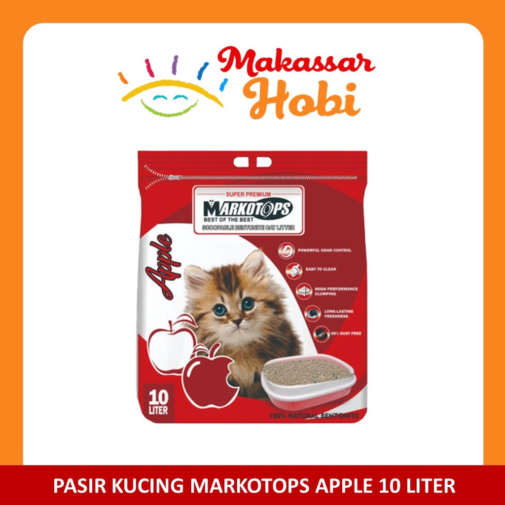Pasir Kucing Gumpal Wangi MARKOTOPS Markotop 10L 10 L Liter 10liter