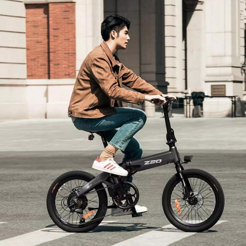 Xiaomi HIMO Z20 Sepeda Lipat Elektrik Smart Moped Bicycle 250W 80KM - Gray