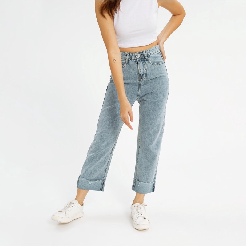 VIERLIN - Jeans 8001 - HIGH WAIST CULLOTE JEANS