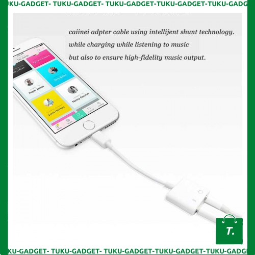 2 In 1 iPhone Charger Lightning To AUX 3.5mm - TC913C5