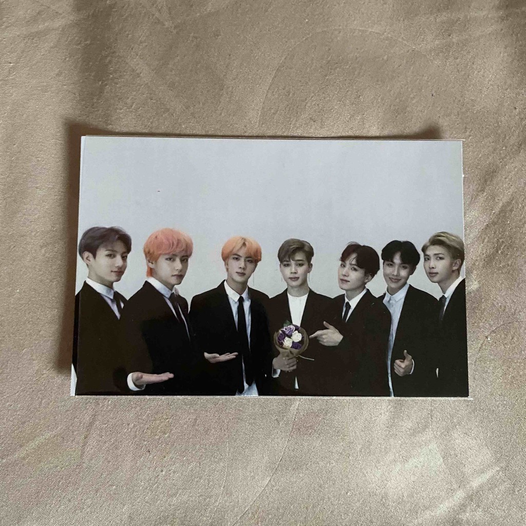 BTS idol group broadcast card