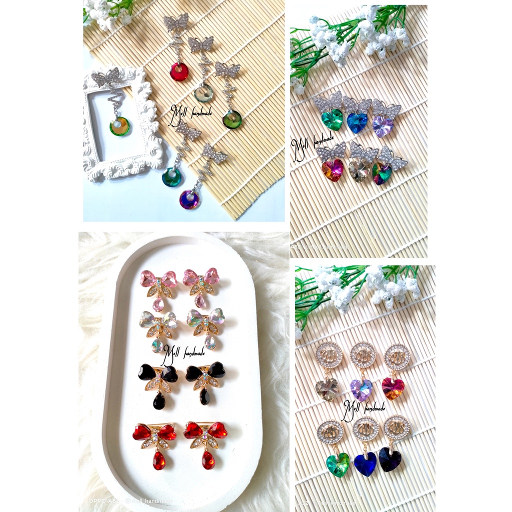 Bros Dagu Swarovski Cina / Bros Juntai Mini / Aksesoris Bros Hijab