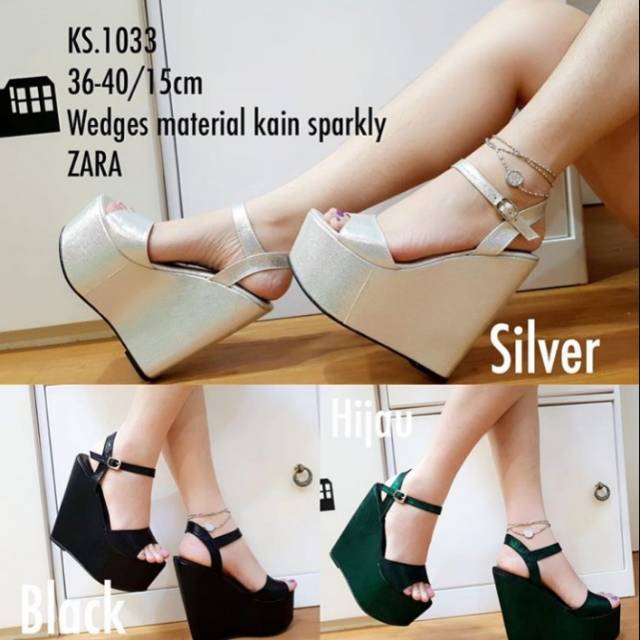 ZR Wedges Kain Sparkly | 15cm