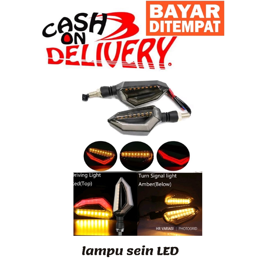 NEW Lampu LED sein running sen 2 warna senja Merah sein Kuning