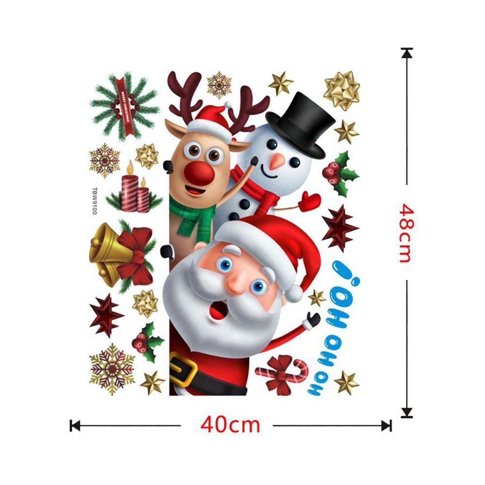 [Elegan] Stiker Dinding DIY Snowflake New Year Self-adhesive Wall Decals Hiasan Natal Dekorasi Natal