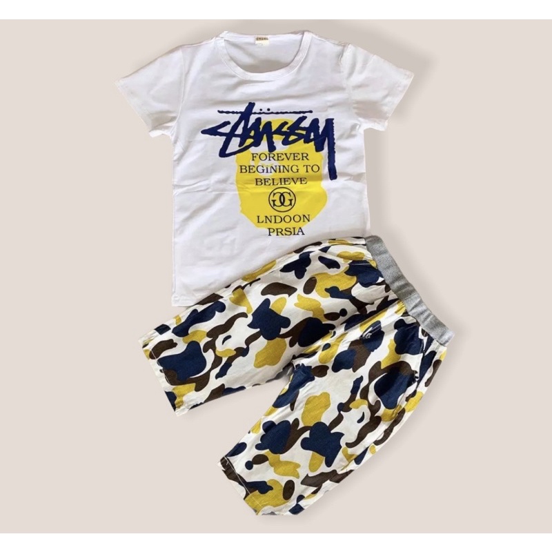 SETELAN BAJU ANAK LAKI LAKI DAN PEREMPUAN STUSSY