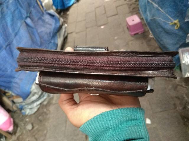 DOMPET HP PRIA BAHAN KULIT SAPI ASLI 9,5 x 16,5 x 5 cm - SOUVENIR MURAH KHAS JOGJA